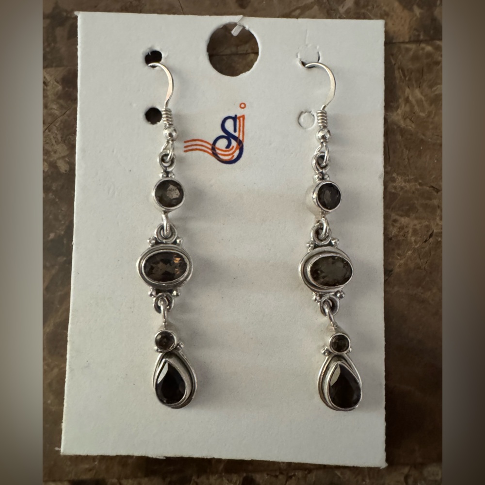 Elegant Silver Drop Earrings